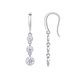 Classic Multi-diamond Set Moissanite Silver Earrings Luxury Fashion Diamond Earrings Stud Earrings